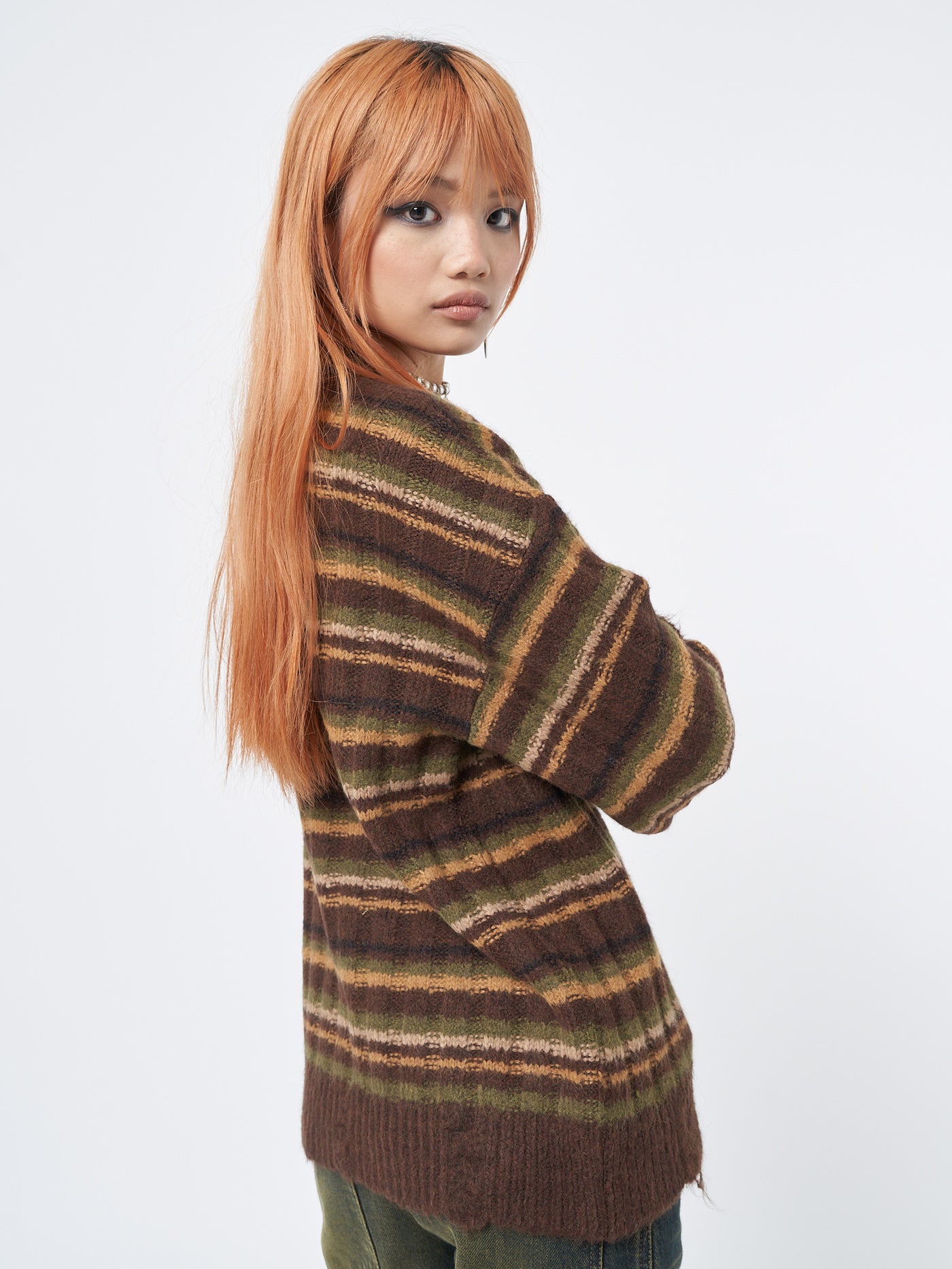 Hazel Striped Chunky Knit Jumper - Minga London