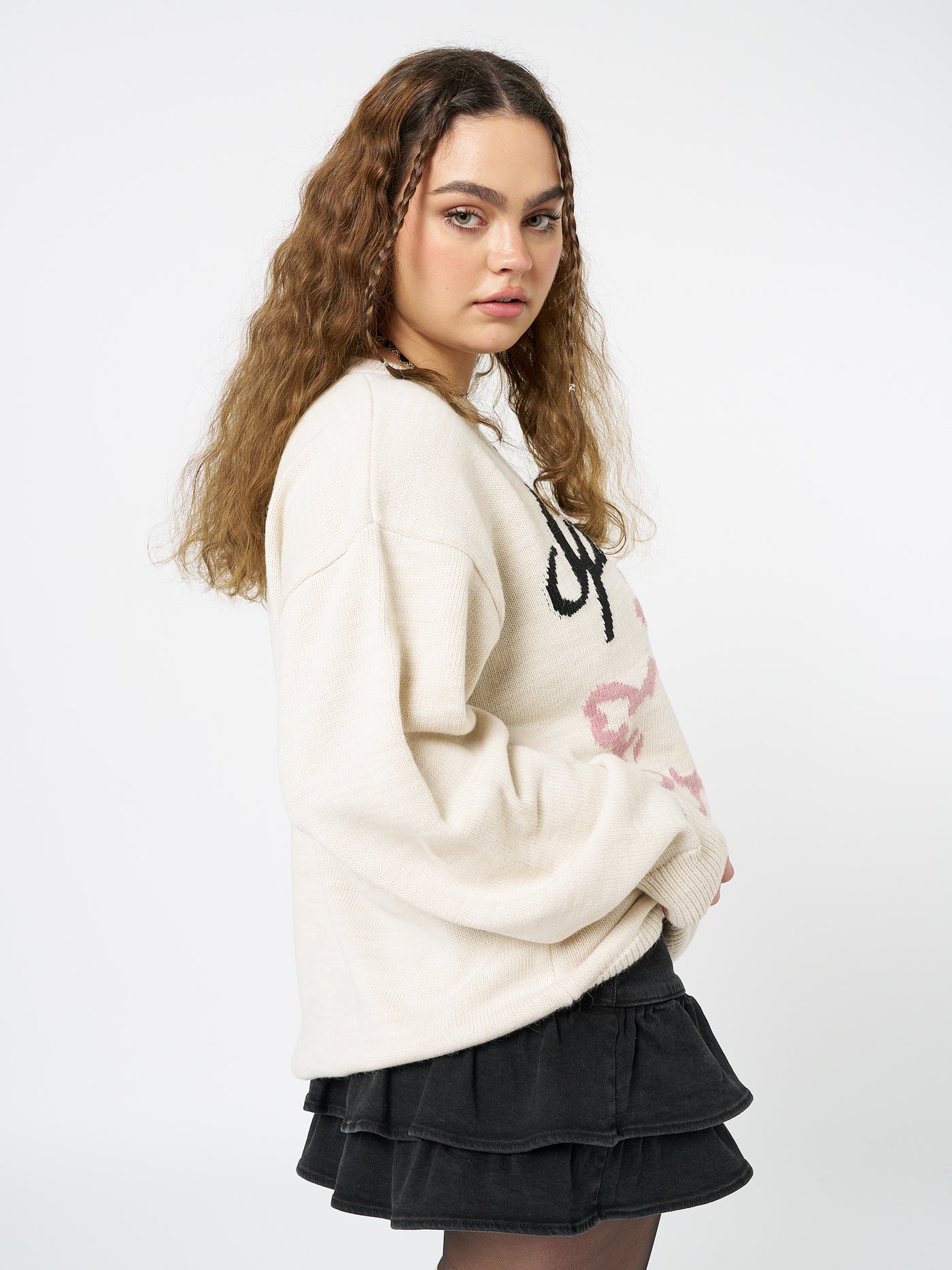Spoiled Sheep Graphic Knitted Sweater - Minga London