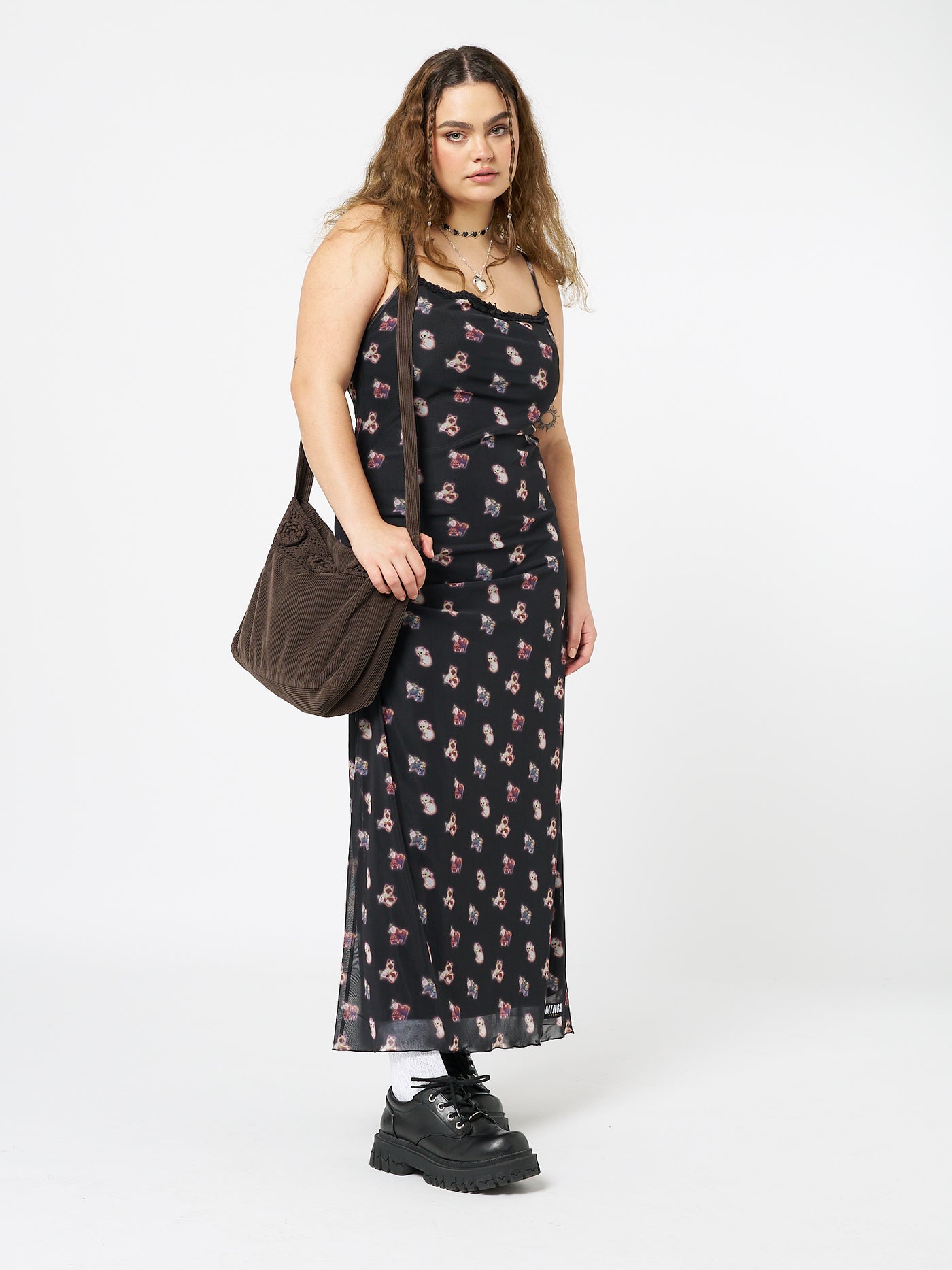 That Cat Girl Mesh Maxi Dress - Minga London