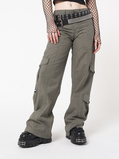 Y2k cargo pants in green