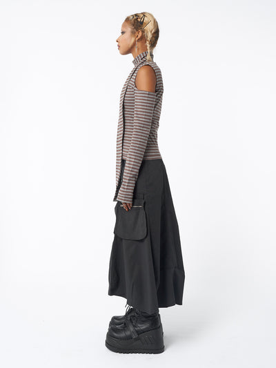 Don! Panic Striped Top & Scarf Set - Minga London