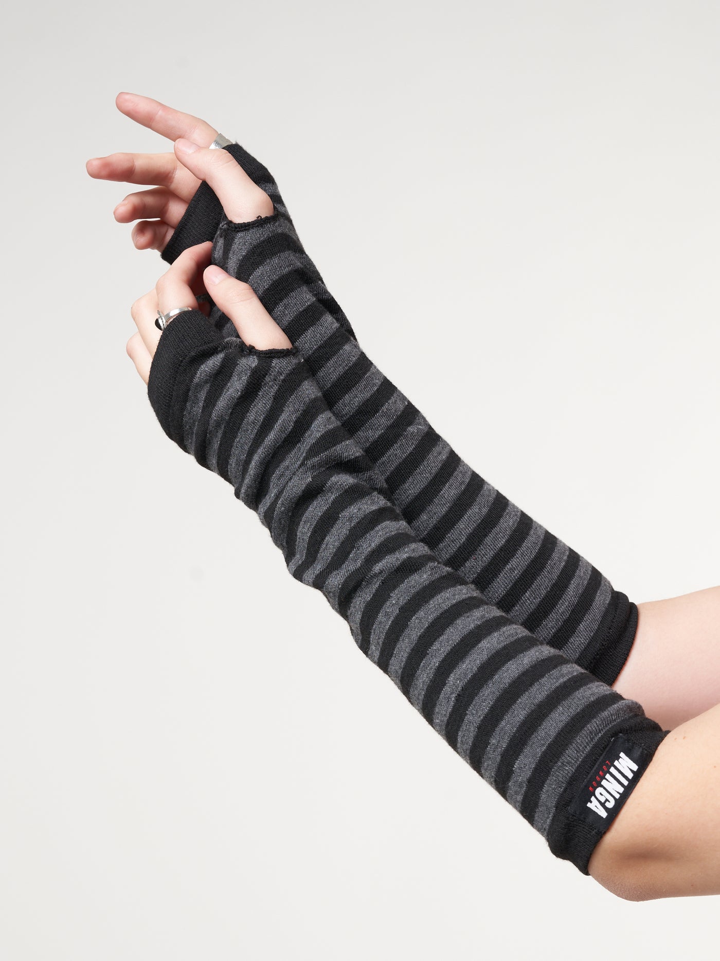 Striped Arm Warmers - Minga London