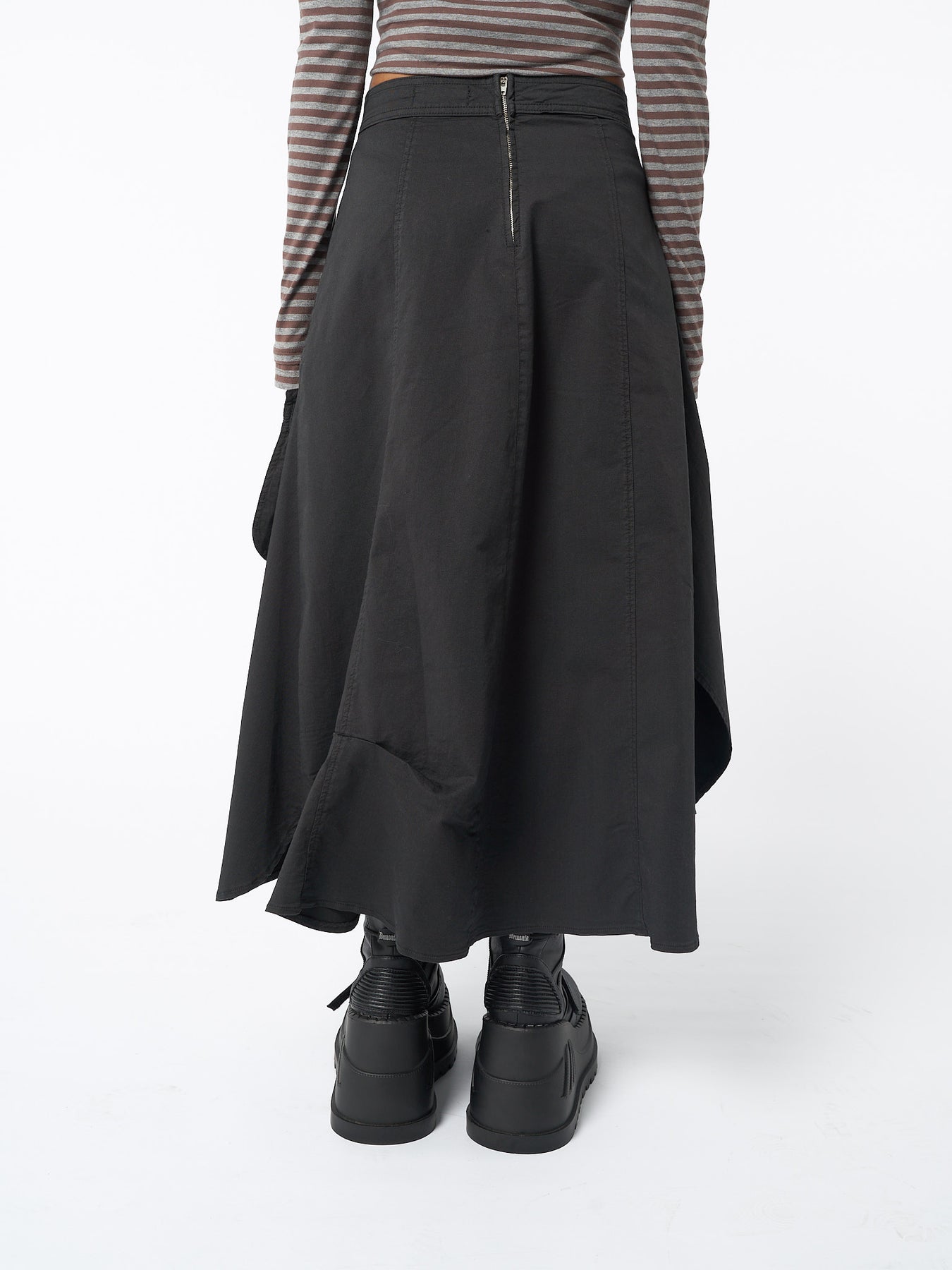 Lexi Black Tech Cargo Maxi Skirt | Minga London