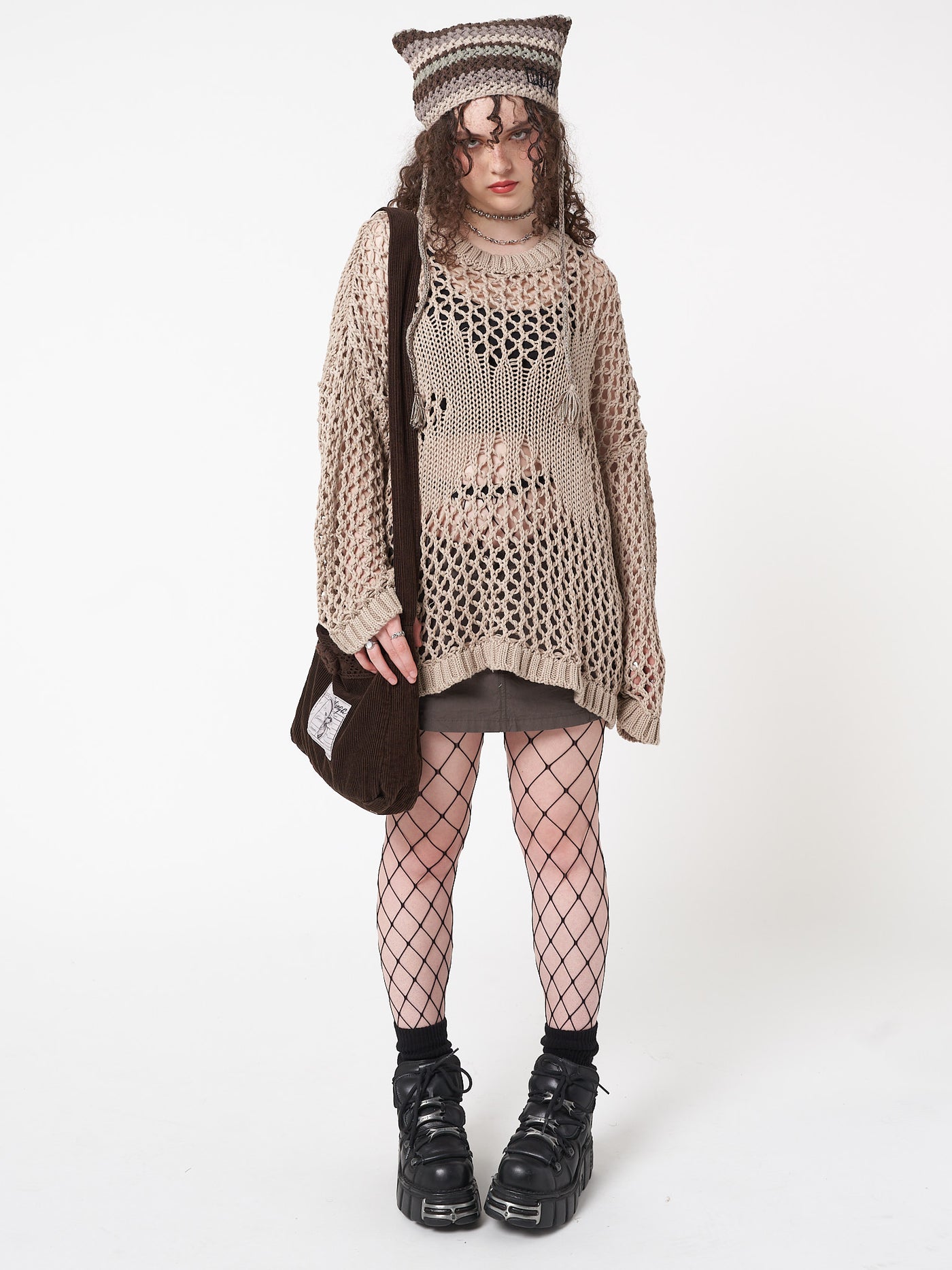 Metamorphosis Open Knit Jumper - Minga London