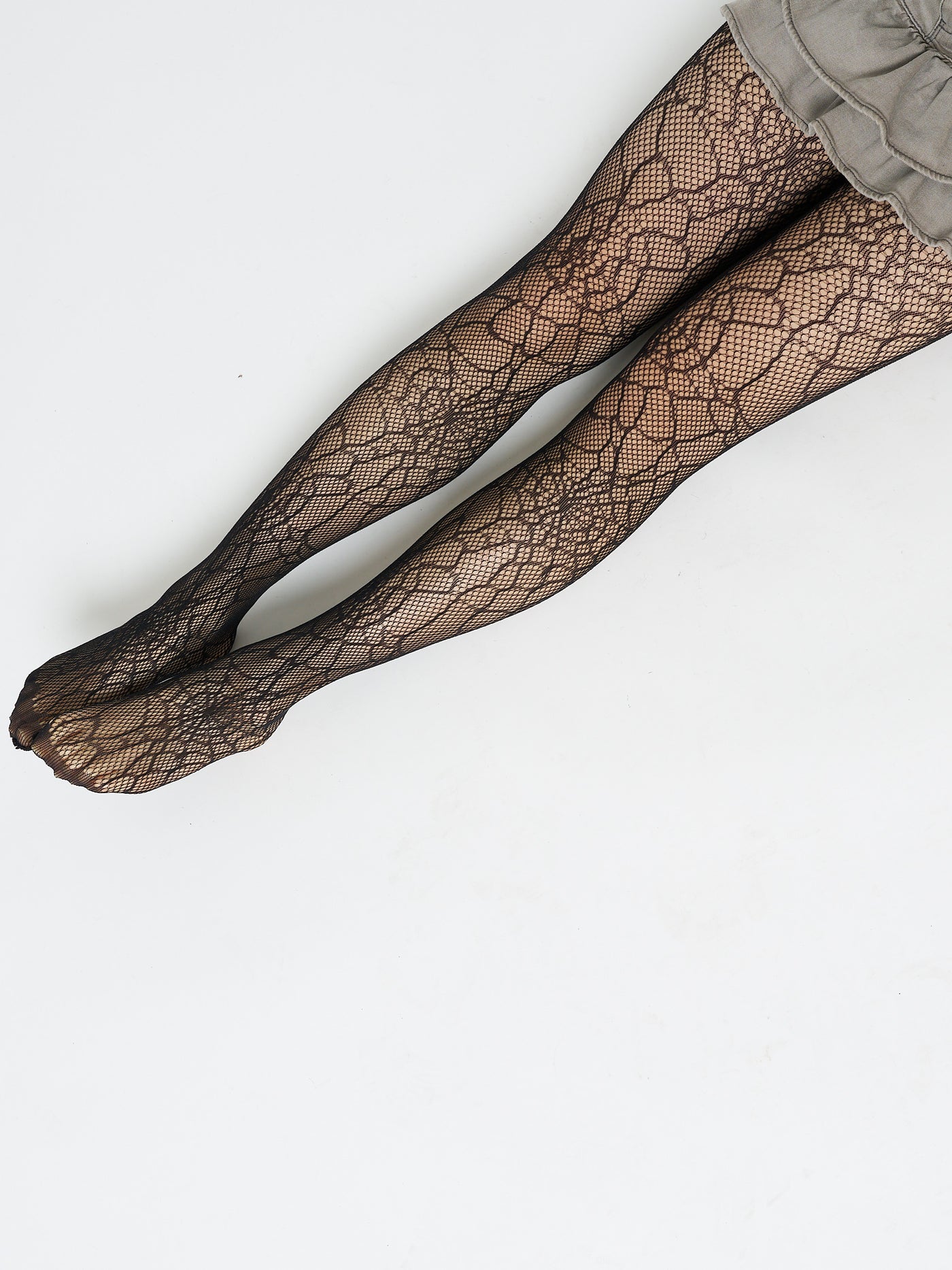 Black Forest Web Patterned Tights - Minga London