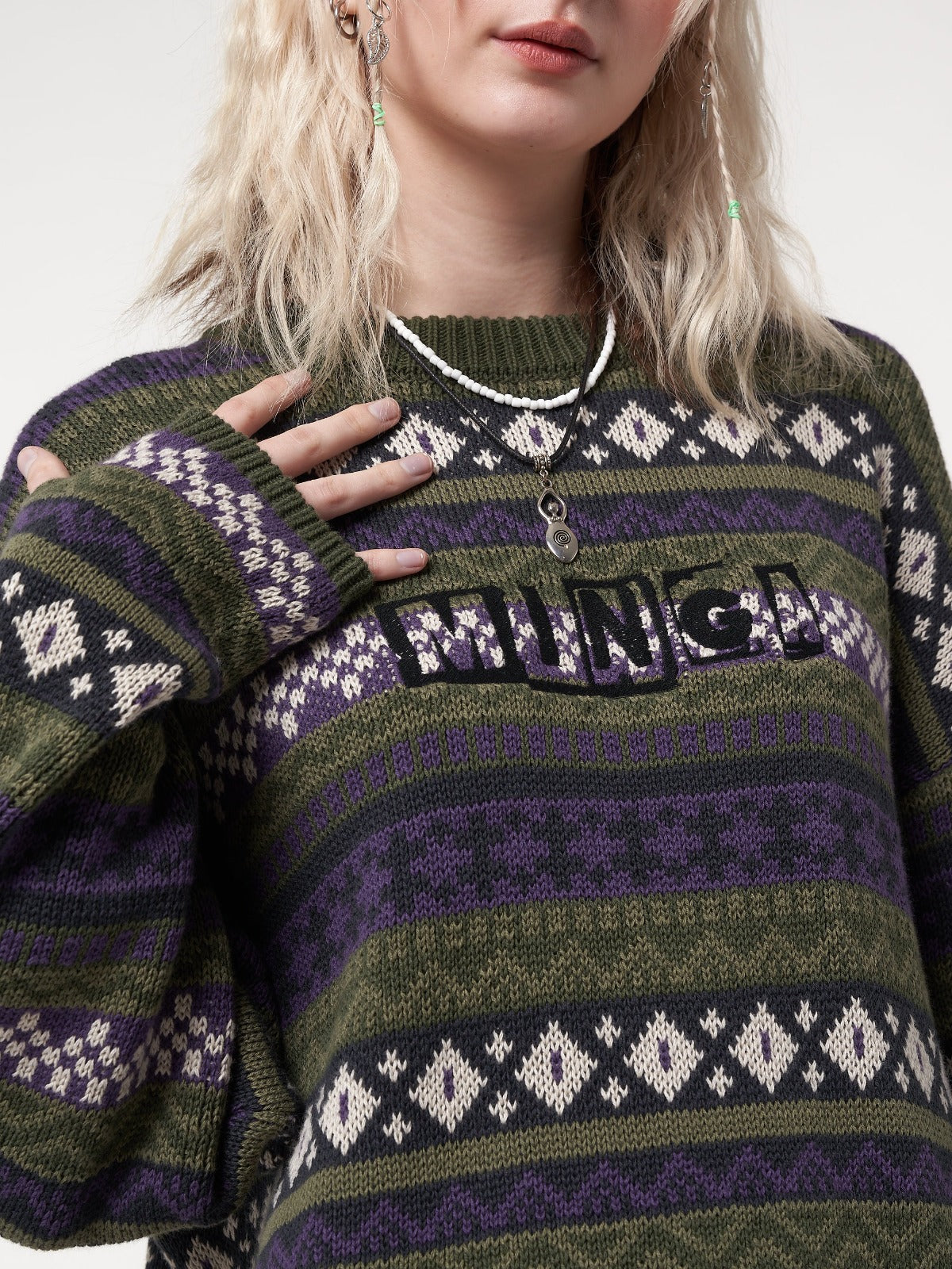 Aspen Jacquard Knit Jumper - Minga London