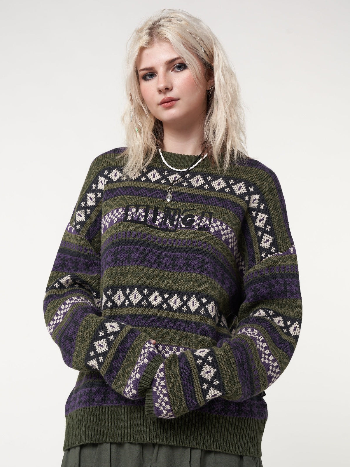 Aspen Jacquard Knit Jumper - Minga London