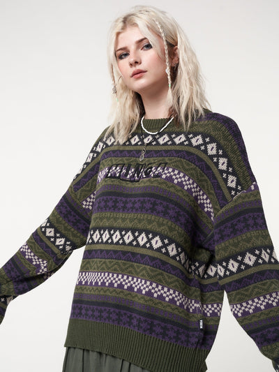 Aspen Jacquard Knit Jumper - Minga London