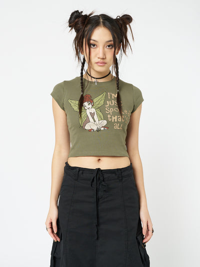 Ember Fairy Graphic Baby Tee - Minga London