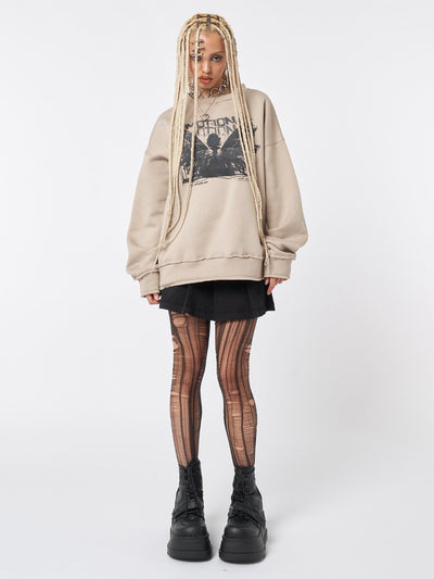 Emotional Fairy Beige Sweatshirt - Minga London