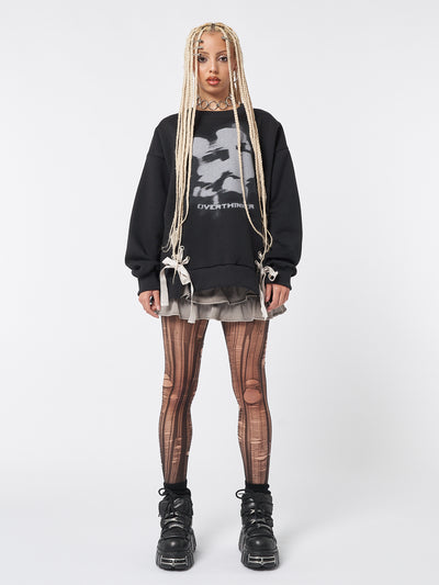 women sweatshirt with white graphic