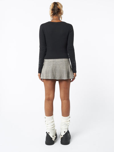 Plaid Rave Mini Skirt - Minga London