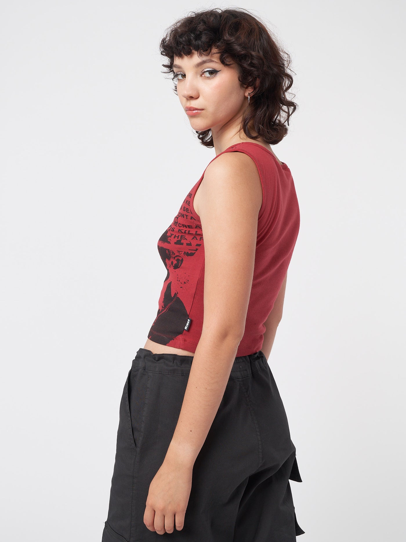 Power Red Graphic Vest Top - Minga London