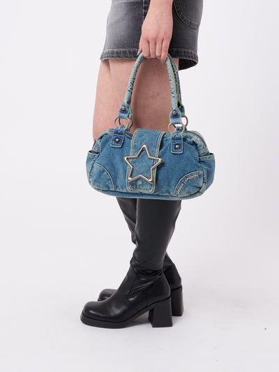 Star Girl Denim Y2k Handbag - Minga London